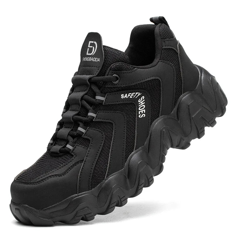 Waliantile Men Women Safety Shoes Sneakers For Industrial Working Puncture Proof Work Boots Indestructible Steel Toe Footwear
