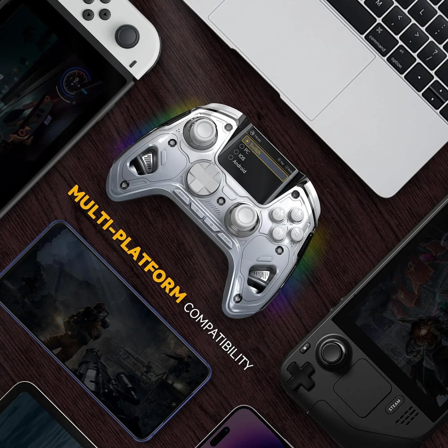 Interactive Screen Wireless Gaming Controller