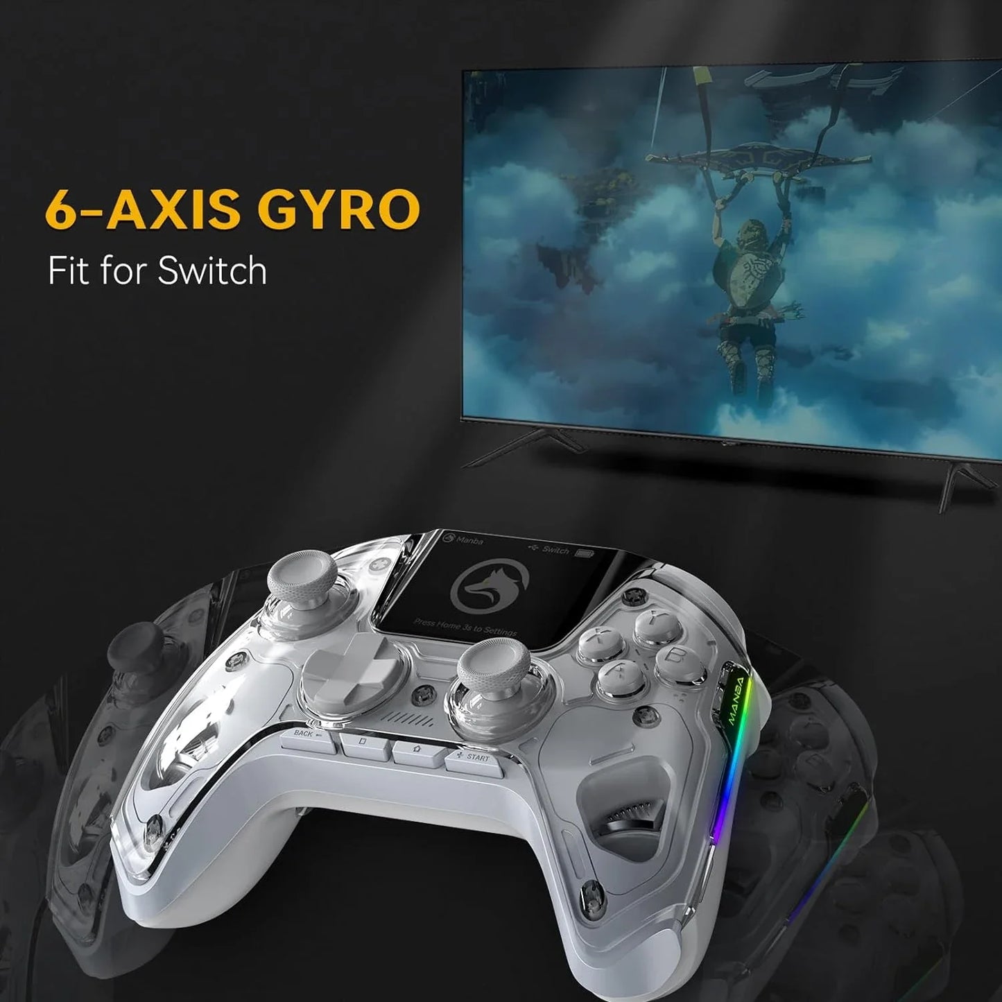 Interactive Screen Wireless Gaming Controller