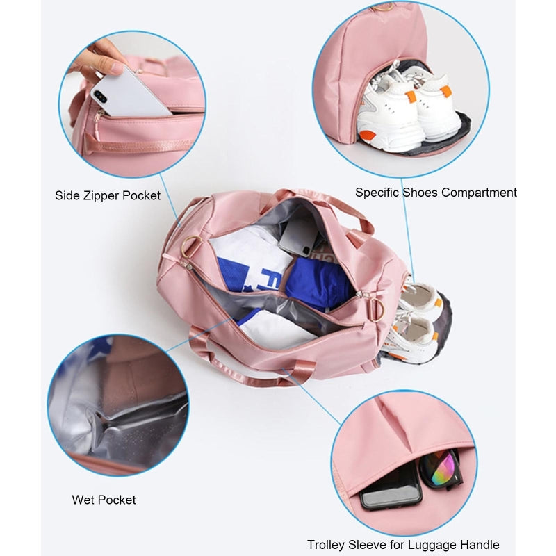 Gym Bag with Shoe Compartment