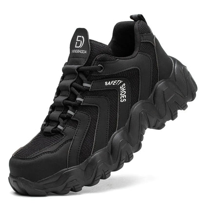 Waliantile Men Women Safety Shoes Sneakers For Industrial Working Puncture Proof Work Boots Indestructible Steel Toe Footwear