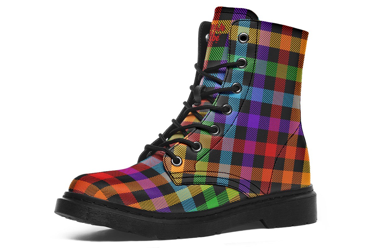 Boots-RainbowCheckered-YWV-36328-HFboots-Blk-STR2-YWV.jpg